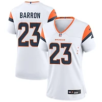 Jahdae Barron Women's Nike  White Denver Broncos Mile High Collection Custom Game Jersey