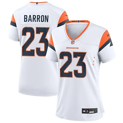Jahdae Barron Women's Nike White Denver Broncos Mile High Collection Custom Game Jersey