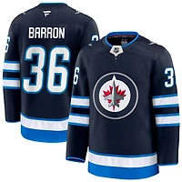 Morgan Barron Men's Fanatics Navy Winnipeg Jets Home Premium Custom Jersey