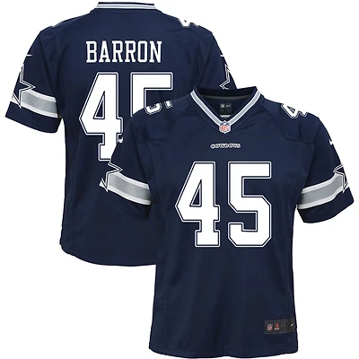 Justin Barron Youth Nike Navy Dallas Cowboys Custom Game Jersey