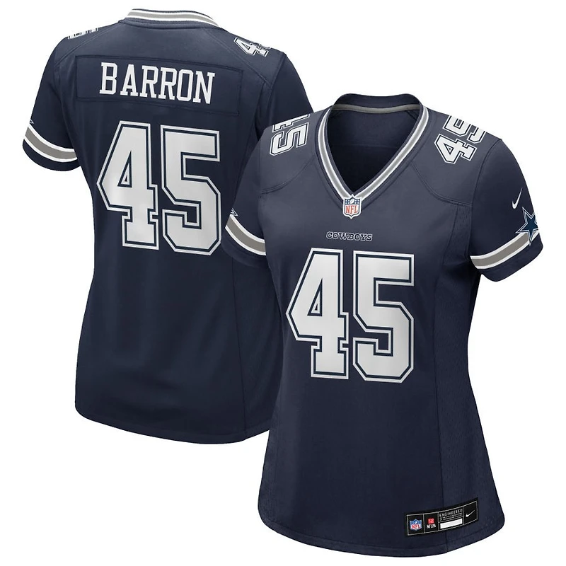 Justin Barron Women's Nike Navy Dallas Cowboys Custom Game Jersey