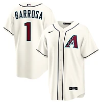 Jorge Barrosa Men's Nike  Cream Arizona Diamondbacks Home Custom Replica Jersey