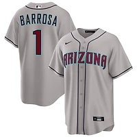 Jorge Barrosa Men's Nike  Gray Arizona Diamondbacks Road Custom Replica Jersey
