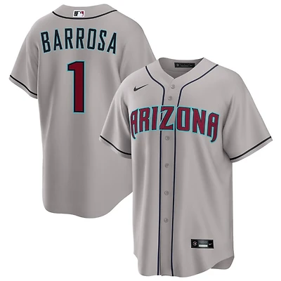 Jorge Barrosa Men's Nike Gray Arizona Diamondbacks Road Custom Replica Jersey