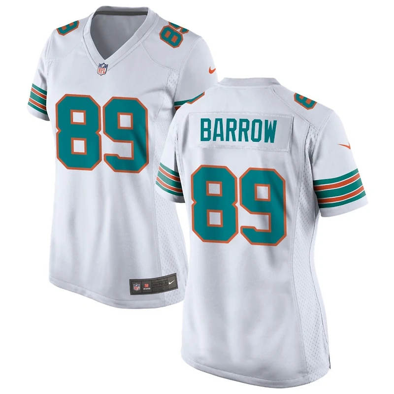 Simeon Barrow Women's Nike White Miami Dolphins Alternate Custom Game Jersey