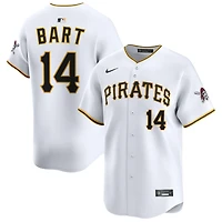 Joey Bart Men's Nike White Pittsburgh Pirates Home Limited Custom Jersey