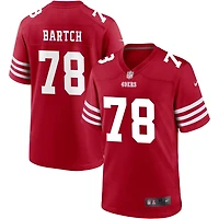 Ben Bartch Men's Nike Scarlet San Francisco 49ers Custom Jersey