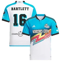 Jacob Bartlett Men's adidas  White Sporting Kansas City 2024 Archive Custom Authentic Jersey
