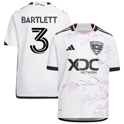 Lucas Bartlett Youth adidas White D.C. United 2023 The Cherry Blossom Kit Replica Custom Jersey