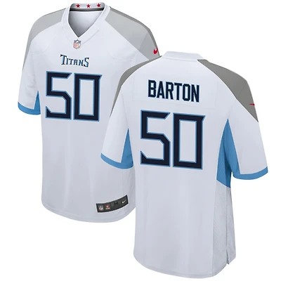 Cody Barton Men's Nike White Tennessee Titans Custom Game Jersey
