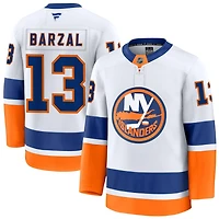 Mathew Barzal Men's Fanatics White New York Islanders Away Premium Custom Jersey