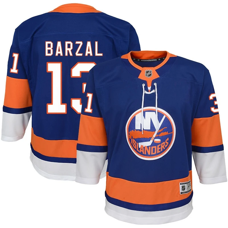 Mathew Barzal Youth Blue New York Islanders Home Premier Custom Jersey