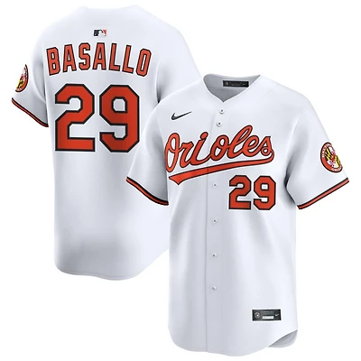 Samuel Basallo Men's Nike White Baltimore Orioles Home Limited Custom Jersey