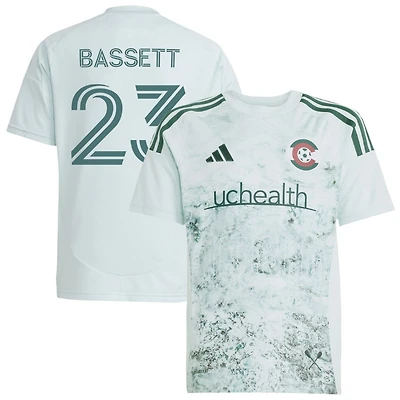 Cole Bassett Youth adidas  Green Colorado Rapids 2025 Headwaters Replica Custom Jersey