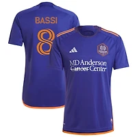 Amine Bassi Women's adidas  Purple Houston Dynamo FC 2024 Still Holdin' Replica Custom Jersey