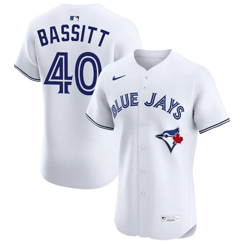 Chris Bassitt Men's Nike White Toronto Blue Jays Home Elite Custom Jersey