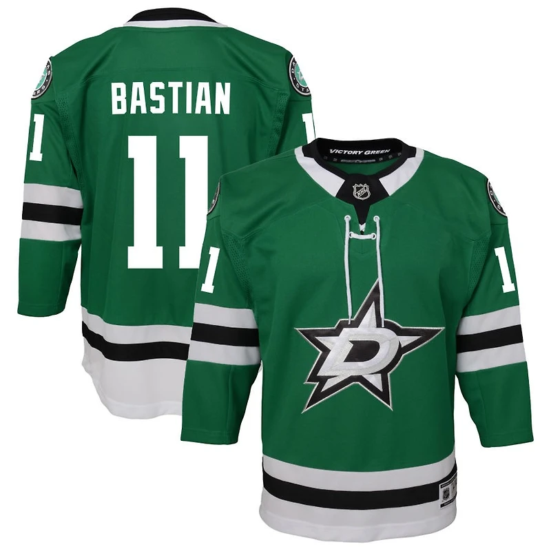 Nathan Bastian Youth Green Dallas Stars Home Custom Premier Jersey