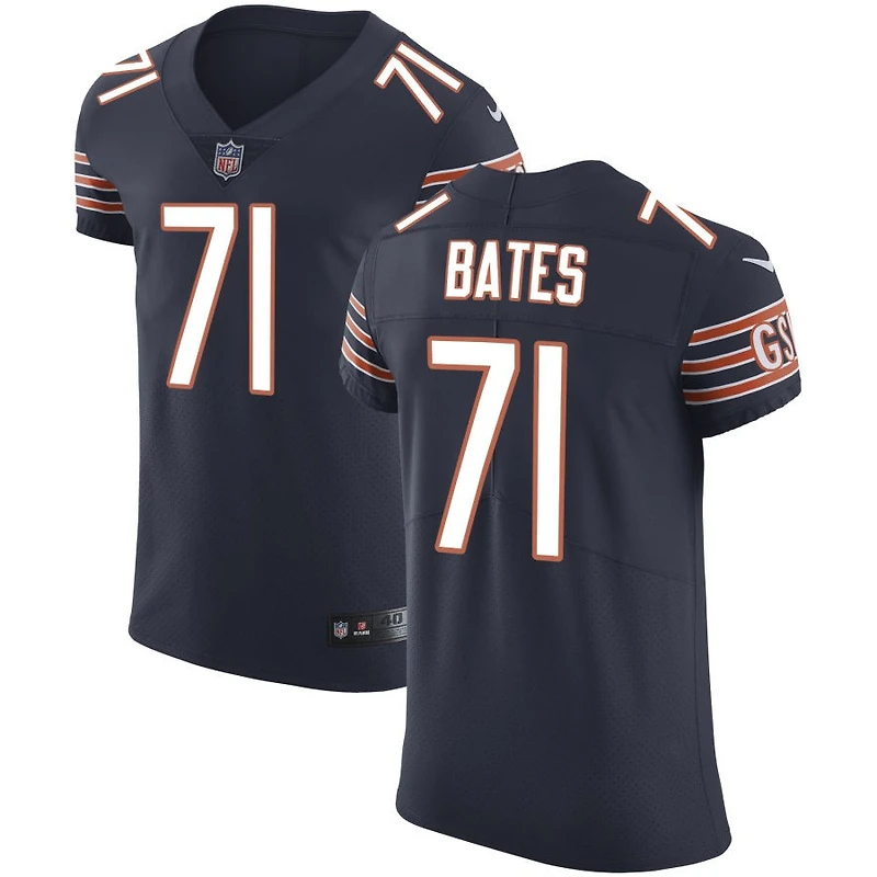 Ryan Bates Men's Nike Navy Chicago Bears Vapor Untouchable Custom Elite Jersey