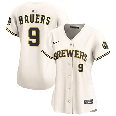 Jake Bauers Women's Nike Cream Milwaukee Brewers Home Limited Custom Jersey