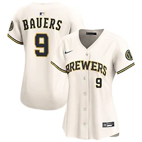 Jake Bauers Women's Nike  Cream Milwaukee Brewers Home Limited Custom Jersey