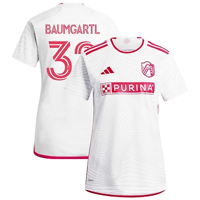 Timo Baumgartl Women's adidas  White St. Louis City SC 2024 The Confluence Kit Replica Custom Jersey