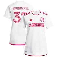 Timo Baumgartl Women's adidas  White St. Louis City SC 2024 The Confluence Kit Replica Custom Jersey