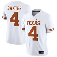 CJ Baxter Men's Nike White Texas Longhorns NIL Pick-A-Player Game Jersey
