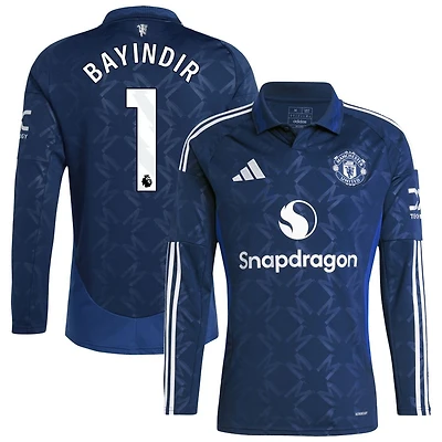 Altay Bayindir Men's adidas  Navy Manchester United 2024/25 Away Replica Long Sleeve Custom Jersey