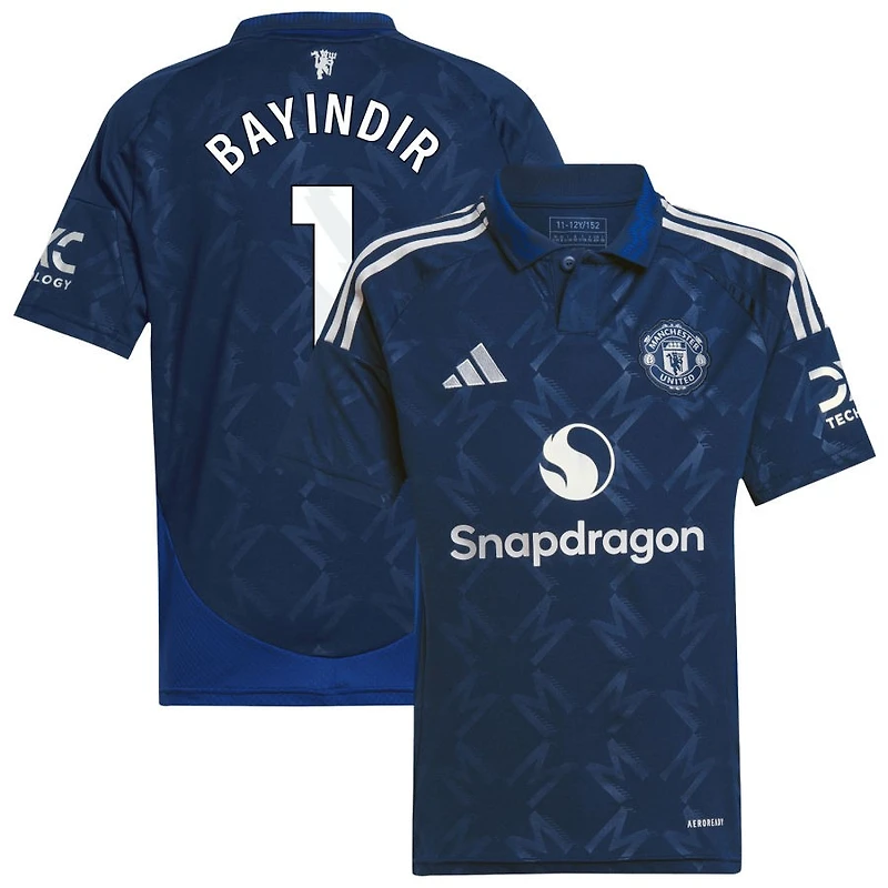 Altay Bayindir Youth adidas Navy Manchester United 2024/25 Replica Custom Jersey