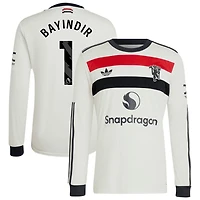 Altay Bayindir Men's adidas Originals  Cream Manchester United 2024/25 Third Custom Replica Long Sleeve Jersey