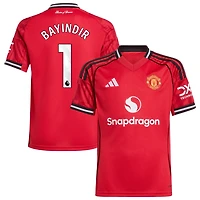 Altay Bayindir Youth adidas  Red Manchester United Home 2025/26 Custom Replica Jersey