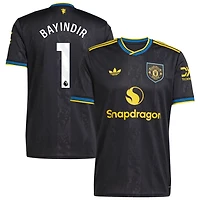 Altay Bayindir Men's adidas  Black Manchester United 2025/26 Third Replica Custom Jersey