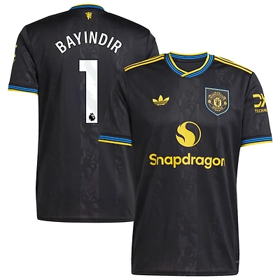Altay Bayindir Men's adidas  Black Manchester United 2025/26 Third Replica Custom Jersey