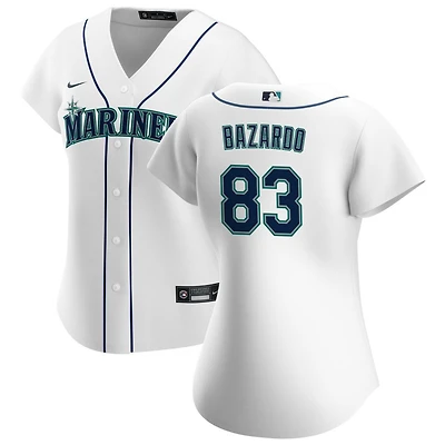 Eduard Bazardo Women's Nike White Seattle Mariners Home Replica Custom Jersey