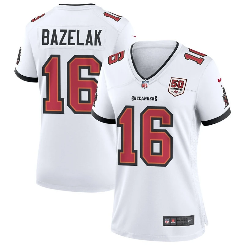 Connor Bazelak Women's Nike White Tampa Bay Buccaneers 50th Season Custom Game Jersey