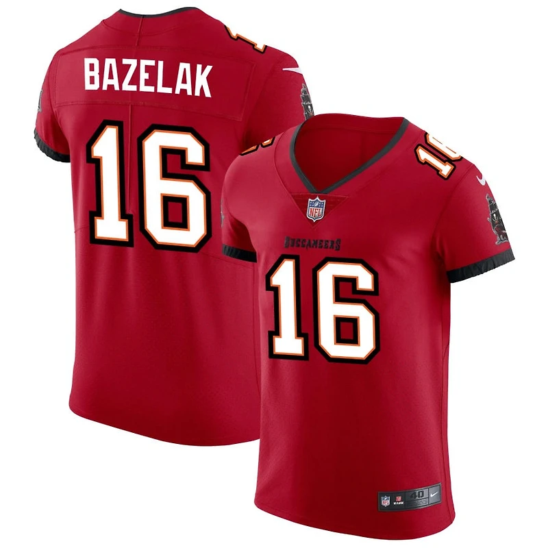 Connor Bazelak Men's Nike Red Tampa Bay Buccaneers Vapor Elite Custom Jersey