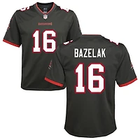 Connor Bazelak Youth Nike Pewter Tampa Bay Buccaneers Alternate Custom Game Jersey