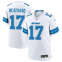 C.J. Beathard Men's Nike  White Detroit Lions Custom Game Jersey