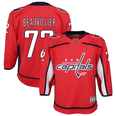 Anthony Beauvillier Youth Red Washington Capitals Home Custom Premier Jersey