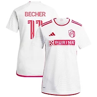 Simon Becher Women's adidas  White St. Louis City SC 2024 The Confluence Kit Replica Custom Jersey