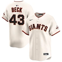 Tristan Beck Men's Nike Cream San Francisco Giants Home Limited Custom Jersey