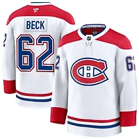 Owen Beck Men's Fanatics White Montreal Canadiens Away Premium Custom Jersey