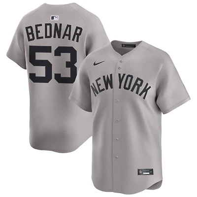 David Bednar Men's Nike Gray New York Yankees Away Limited Custom Jersey