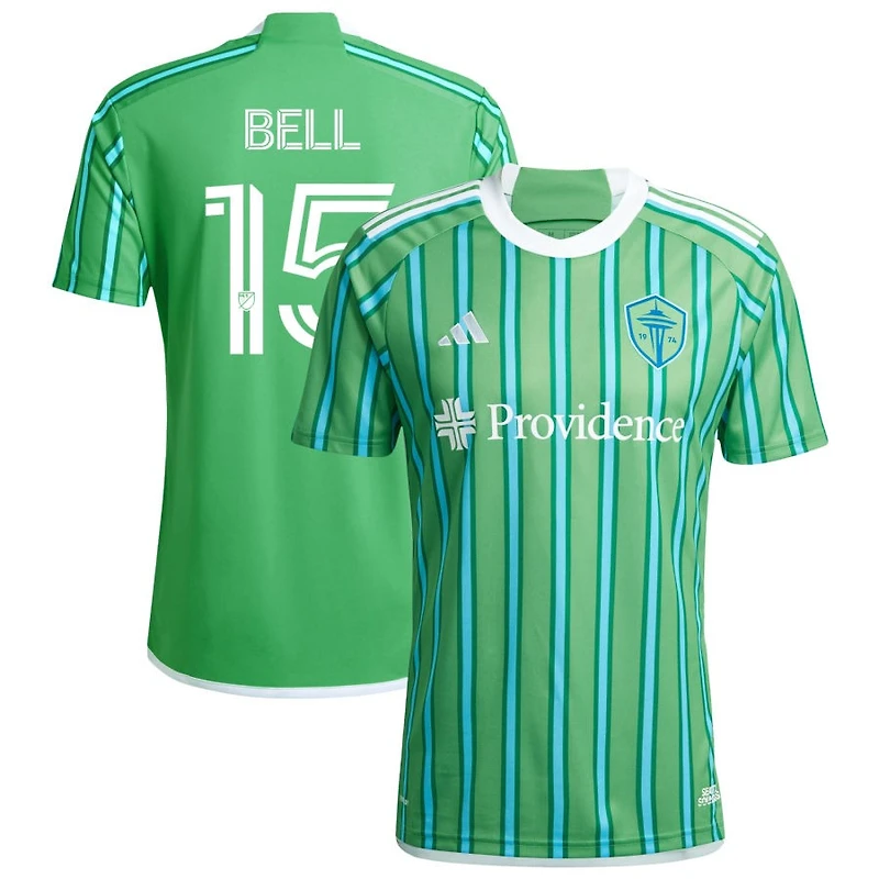 Jon Bell Men's adidas Green Seattle Sounders FC 2024 The Anniversary Kit Replica Custom Jersey