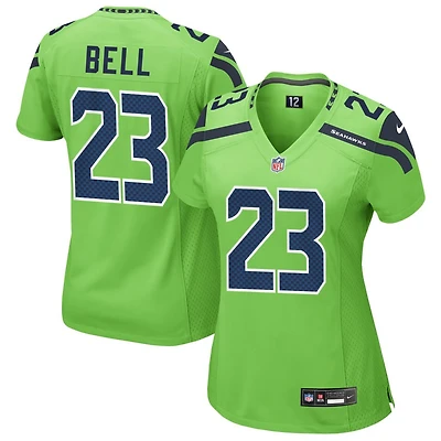 D'Anthony Bell Women's Nike Neon Green Seattle Seahawks Alternate Custom Game Jersey