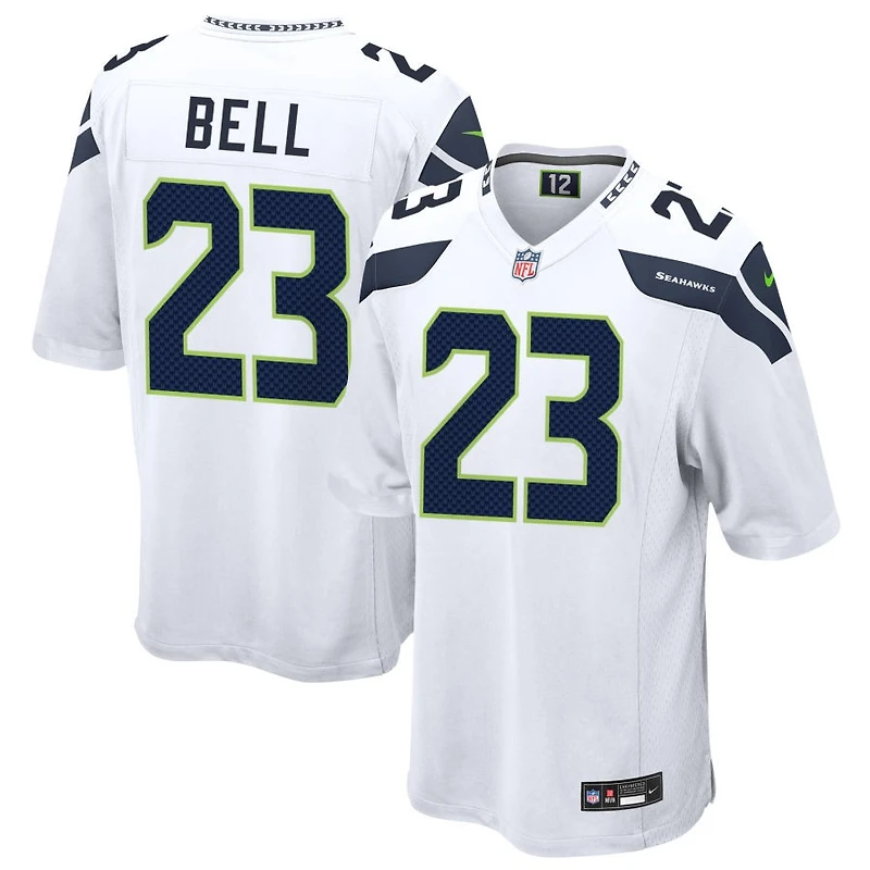 D'Anthony Bell Men's Nike  White Seattle Seahawks Custom Game Jersey