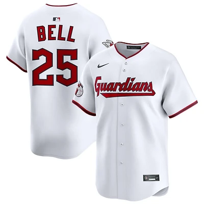 Buddy Bell Men's Nike White Cleveland Guardians Home Limited Pick-A-Player Retired Roster Jersey