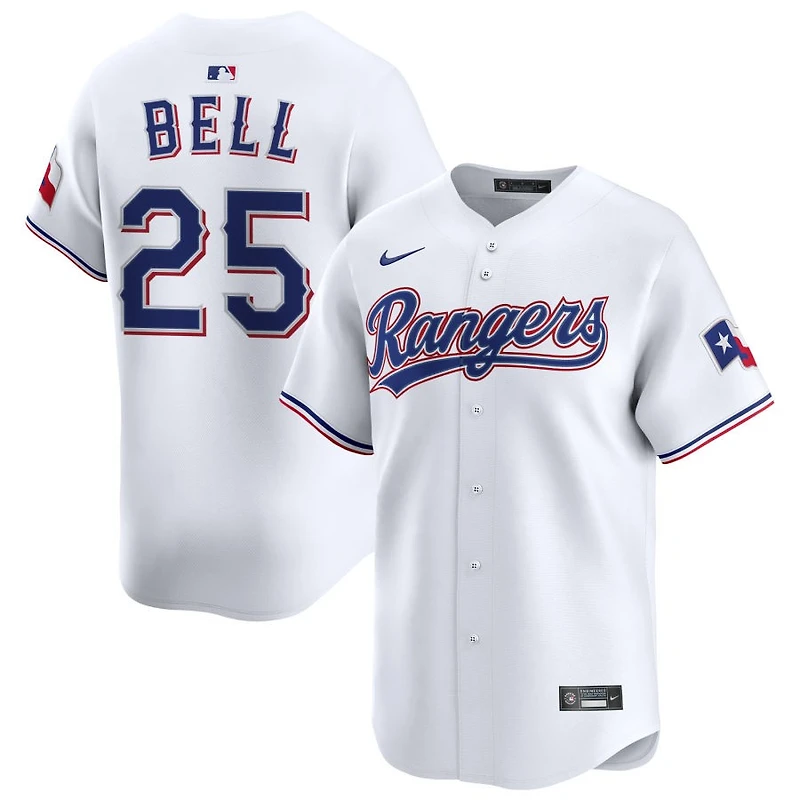 Buddy Bell Men's Nike White Texas Rangers Home Limited Pick-A-Player Retired Roster Jersey
