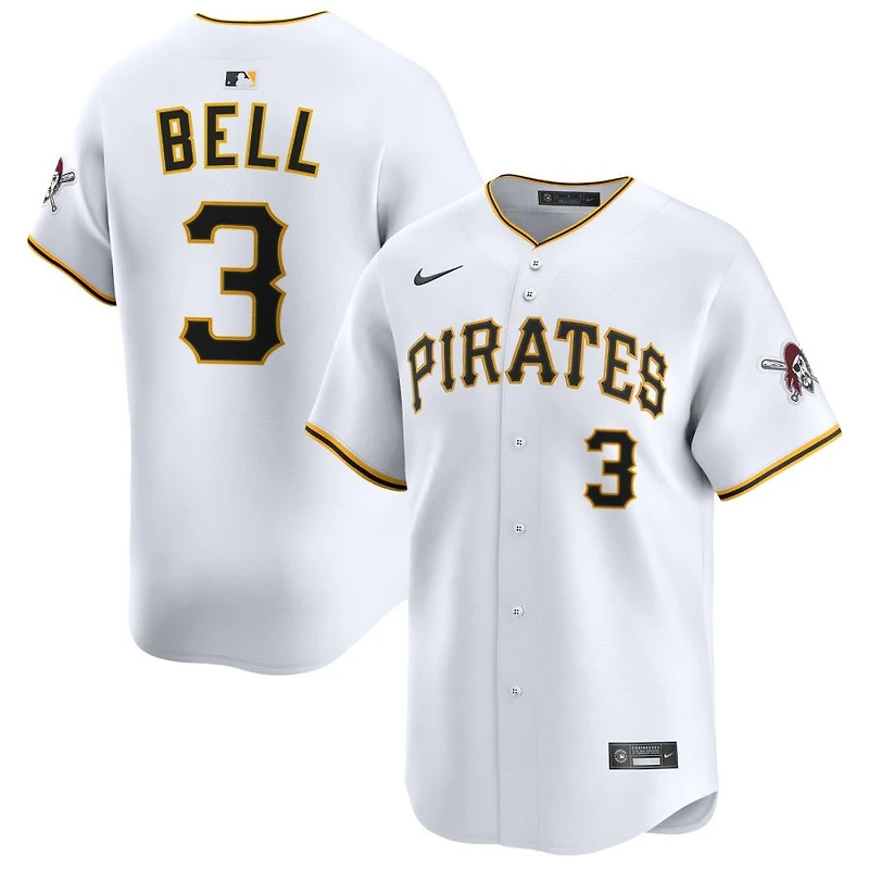 Jay Bell Men's Nike White Pittsburgh Pirates Home Limited Pick-A-Player Retired Roster Jersey
