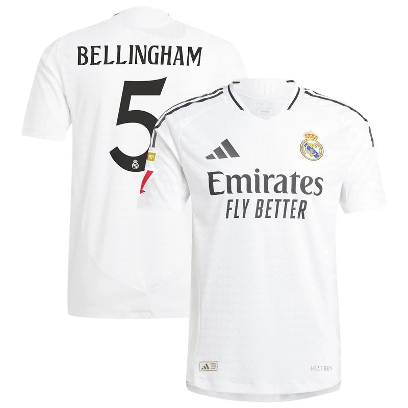 Jude Bellingham Men's adidas  White Real Madrid 2024/25 Home Authentic Custom Jersey